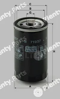 MANN-FILTER W719/37 — Oil Filter