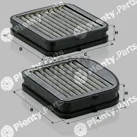 MANN-FILTER CUK22000-2 — Filter, cabin air