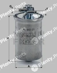 MANN-FILTER WK842/21x — Fuel Filter