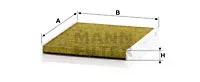 MANN-FILTER FP2026 — Filter, cabin air FreciousPlus