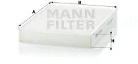 MANN-FILTER CU2433 — Filter, cabin air