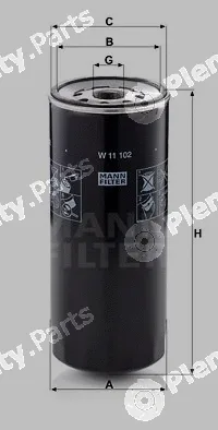 MANN-FILTER W11102 — Oil Filter