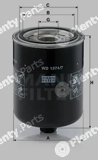 MANN-FILTER WD1374/7 — Oil Filter