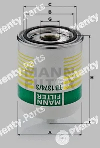 MANN-FILTER TB1374/3x — Air Dryer Cartridge, compressed-air system