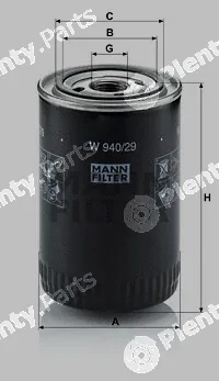 MANN-FILTER W940/29 — Oil Filter