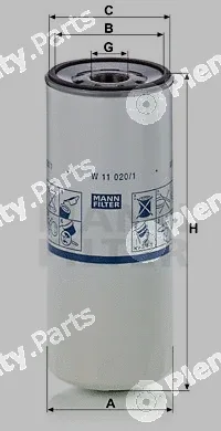 MANN-FILTER W11020/1 — Oil Filter