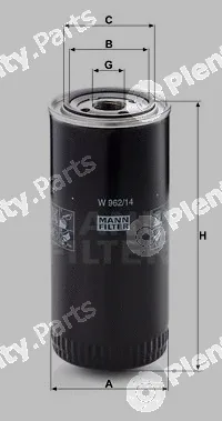 MANN-FILTER W962/14 — Oil Filter
