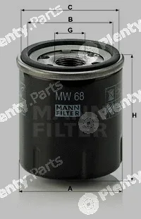 MANN-FILTER MW68 — Oil Filter