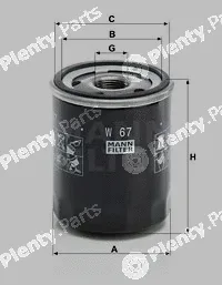MANN-FILTER W67 — Oil Filter