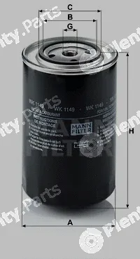 MANN-FILTER WK1149 — Fuel Filter