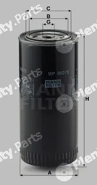 MANN-FILTER WP962/5 — Oil Filter