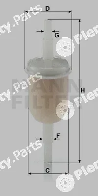MANN-FILTER WK31/210 — Fuel Filter