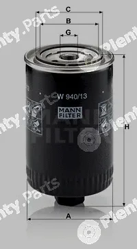 MANN-FILTER W940/13 — Oil Filter