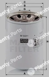 MANN-FILTER W13011x — Oil Filter