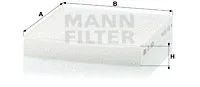 MANN-FILTER CU1835 — Filter, cabin air