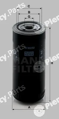 MANN-FILTER W962/32 — Oil Filter
