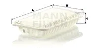 MANN-FILTER C2514 — Air Filter