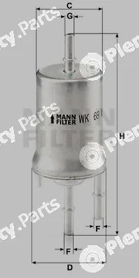 MANN-FILTER WK69 — Fuel Filter