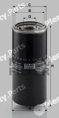 MANN-FILTER W12102 — Oil Filter