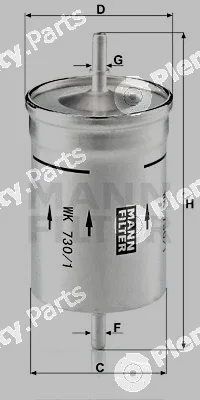 MANN-FILTER WK730/1 — Fuel Filter