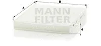 MANN-FILTER CU2545 — Filter, cabin air