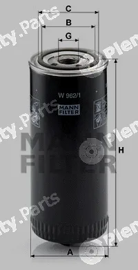 MANN-FILTER W962/1 — Filter, operating hydraulics