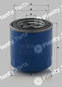 MANN-FILTER W8017 — Oil Filter