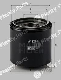 MANN-FILTER W1228 — Oil Filter