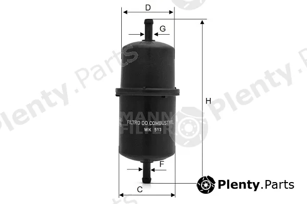 MANN-FILTER WK513 — Fuel Filter