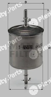 MANN-FILTER WK832/2 — Fuel Filter