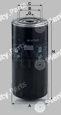 MANN-FILTER W1170 — Oil Filter