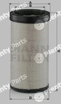 MANN-FILTER CF21239 — Secondary Air Filter