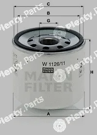 MANN-FILTER W1126/11 — Oil Filter