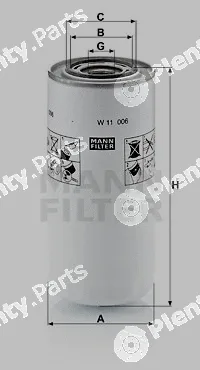 MANN-FILTER W11006 — Oil Filter