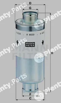 MANN-FILTER W8033 — Oil Filter
