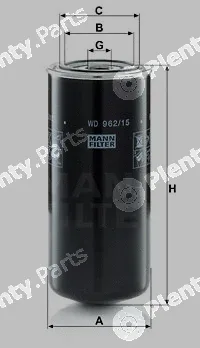 MANN-FILTER WD962/15 — Oil Filter