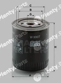 MANN-FILTER W930/7 — Oil Filter