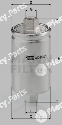 MANN-FILTER WK612/5 — Fuel Filter