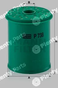 MANN-FILTER P738x — Fuel Filter