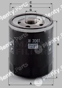 MANN-FILTER W7061 — Oil Filter