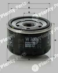 MANN-FILTER W7003 — Oil Filter