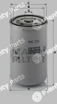 MANN-FILTER WK724 — Fuel Filter