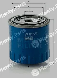 MANN-FILTER W815/3 — Oil Filter