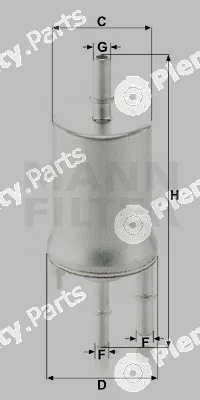 MANN-FILTER WK6015 — Fuel Filter