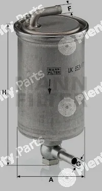 MANN-FILTER WK853/17 — Fuel Filter