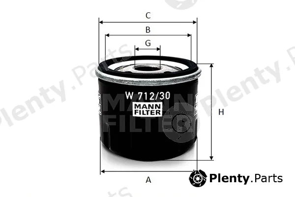 MANN-FILTER W712/30 — Oil Filter