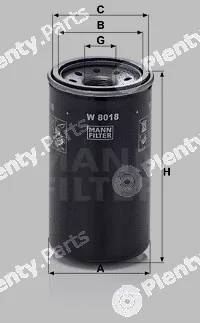 MANN-FILTER W8018 — Oil Filter