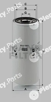 MANN-FILTER W13150/1 — Oil Filter