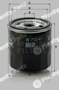 MANN-FILTER W712/41 — Oil Filter