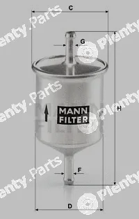 MANN-FILTER WK66 — Fuel Filter